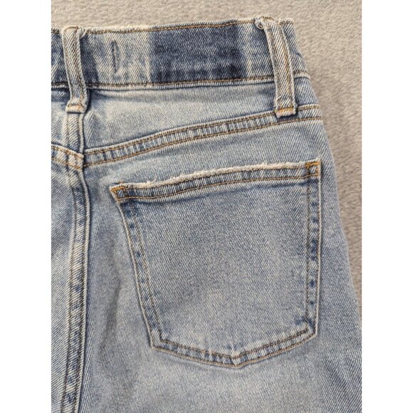 Abercrombie Fitch Jeans Womens Size 00 Blue The Mom High Rise Faded Whiskers Y2K - Picture 10 of 13